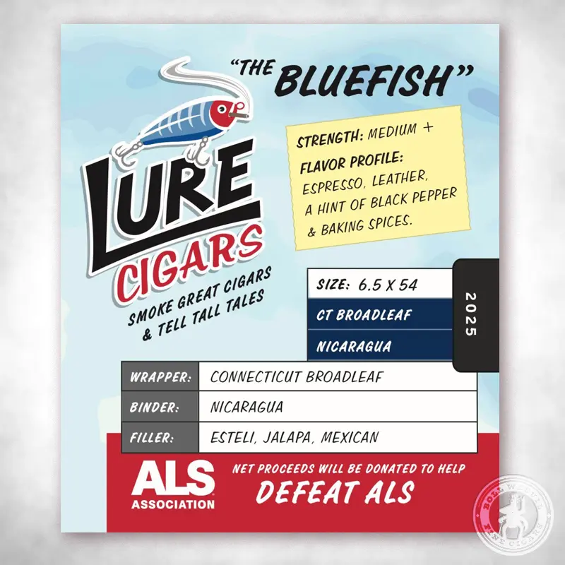 Lure Cigars - Bluefish - label