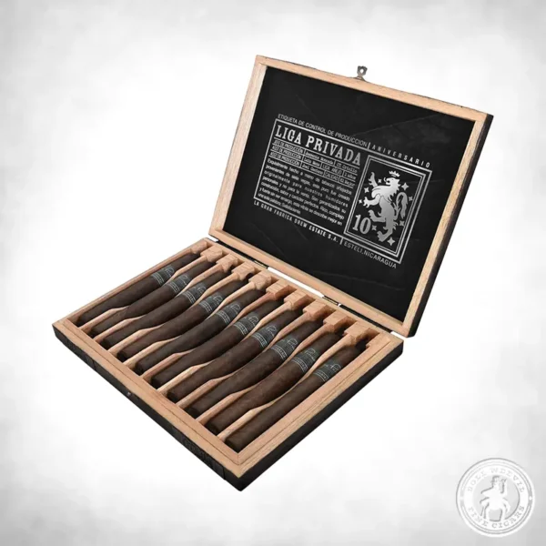 Drew Estate Liga Privada 10 Aniversario Toro open box of 10
