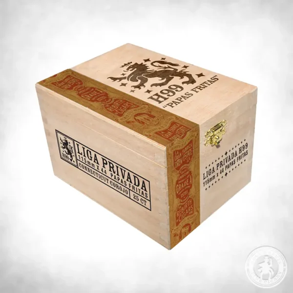 Drew Estate Liga Privada H99 Papas Fritas close box-25