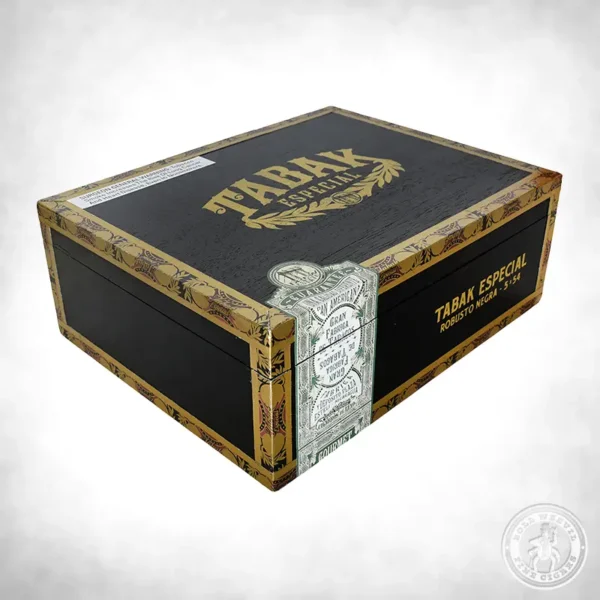Drew Estate Tabak Especial Negra Robusto closed box-24
