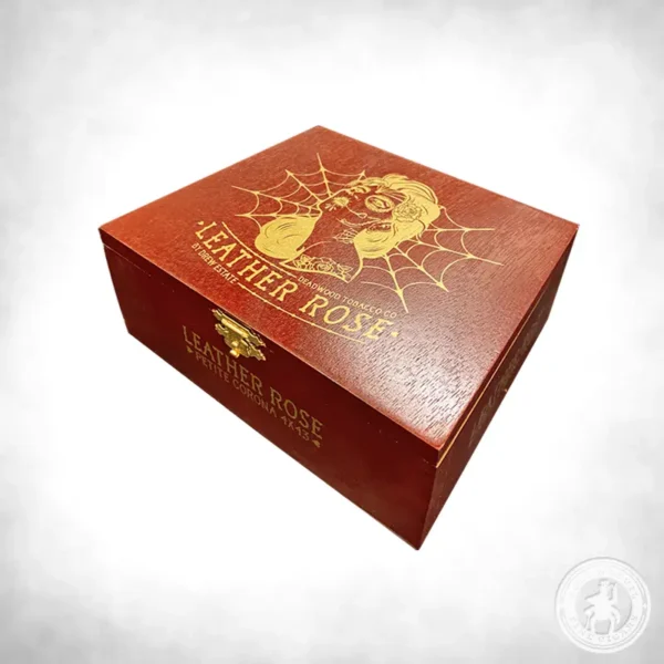 Drew Estate Deadwood - Leather Rose Petite Corona closed box-24